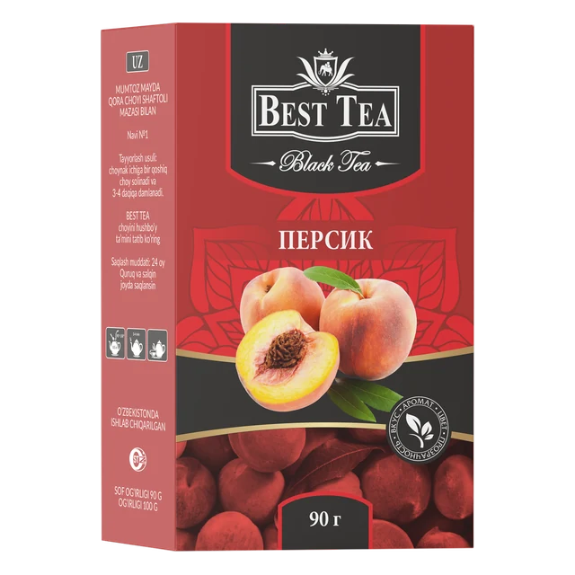 BEST TEA — Чёрный чай с ароматом персика, 90 г