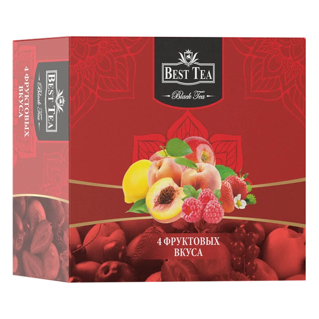 BEST TEA — Чёрный чай «Фруктовое ассорти», 100 фильтр-пакетов × 1,5 г