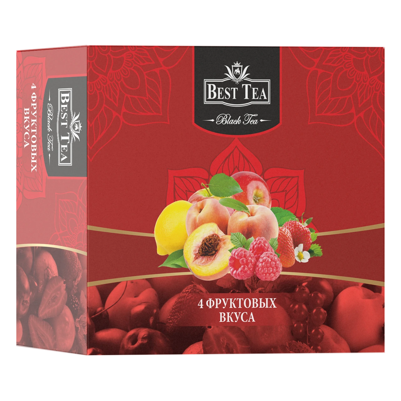 BEST TEA — Чёрный чай «Фруктовое ассорти», 100 фильтр-пакетов × 1,5 г