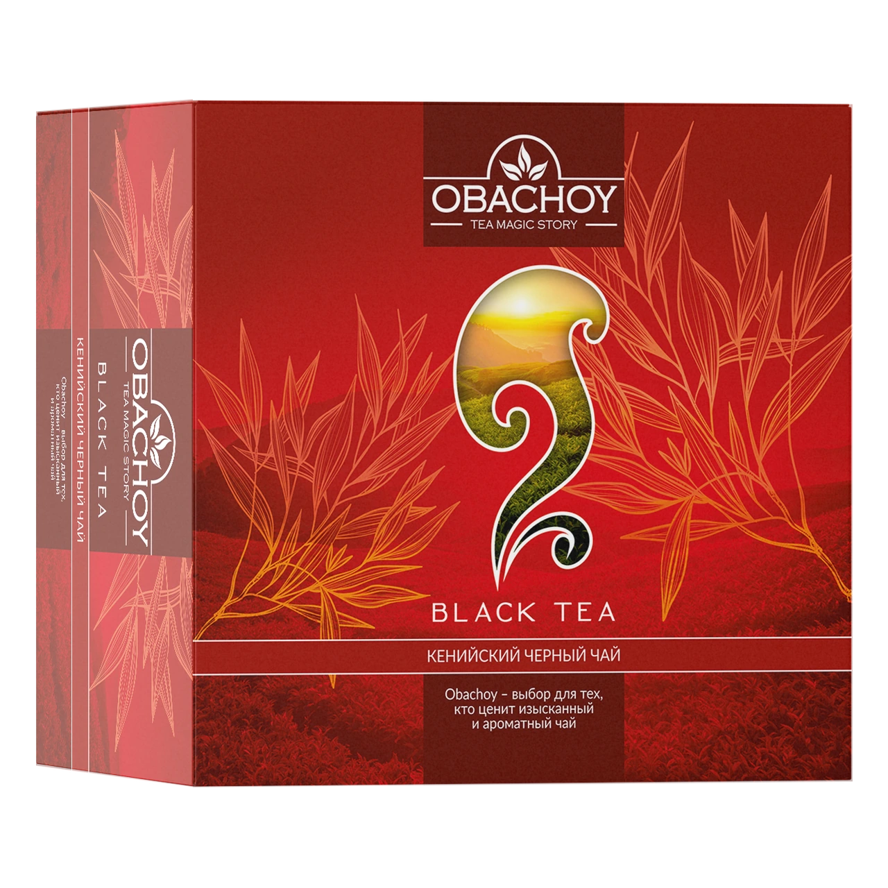 OBACHOY — Чёрный чай, 100 фильтр-пакетов × 2 г
