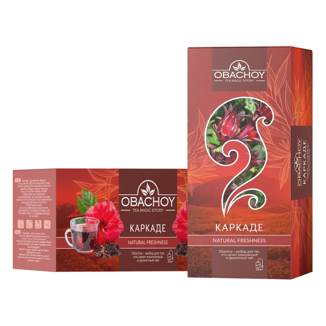 OBACHOY — Каркаде, 25 фильтр-пакетов × 1,5 г